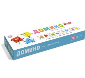 Домино большое Фигуры и цвета