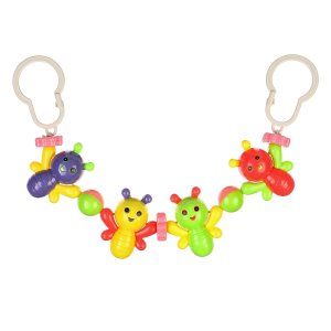 Растяжка на кроватку  коляску Веселые бабочки 4 игрушки 3601772