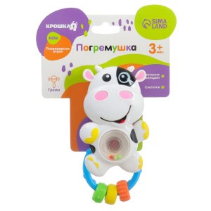 Музыкальная погремушка Коровка светится 7625189