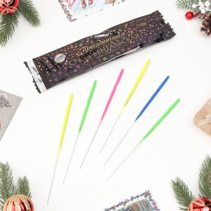 Бенгальские огни 17см 6шт разноцв Спектр 4483413