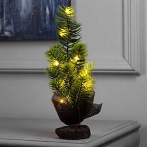 Фигура светодиодная Ель 30x13x13см 10 LED  AG13x3 в компл Т/БЕЛЫЙ  10487815