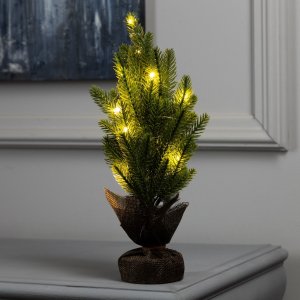 Фигура светодиодная Сосна 32x15x15см 10 LED  AG13x3 в компл. Т/БЕЛЫЙ  10487818