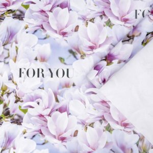 Бумага упаковочная 70×100см Цветущая магнолия глянц 6885248