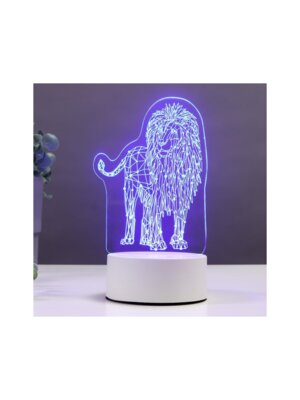 Светильник Лев LED RGB от сети 9,5х13х18,9 см 5074784