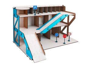 Автопарковка цветная с дорожными знаками