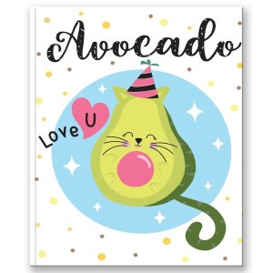 Блокнот позитивного настроения AVOCADO LOVE U