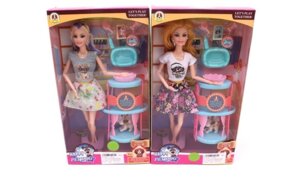 Кукла Модель 29см  с дом питомцем  и аксессуарами  шарнирна 1000041