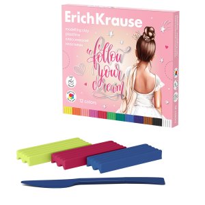 Пластилин 12цв Pointes классический со стеком 180г 61776