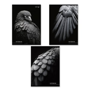 Тетрадь  80л Клетка А4 Черные крылья 01350