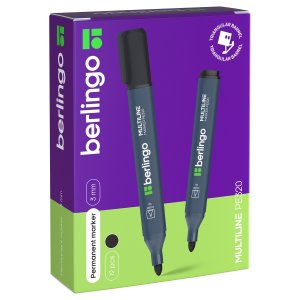 Маркер перм 3мм Multiline PE320 Черный пулевид трехгран BMc_17201