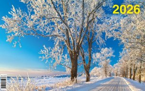 Кал 2026 Кварт 3-х блоч настен Зима 310*690 01-26014