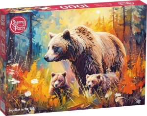 Паззл 1000 Cherry Медведица с медвежатами 31124 