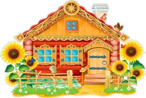 Плакат фигурный Избушка P1-04