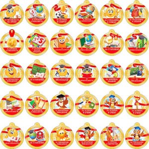 Набор школьных медалей 30 шт H99-03