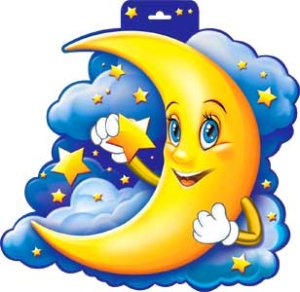 Плакат фигурный Месяц P34-168