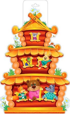 Плакат фигурный Теремок P34-261