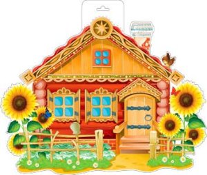 Плакат фигурный Избушка P34-90