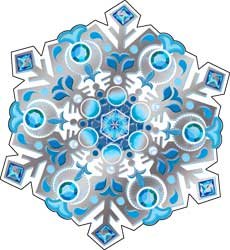 Украшение Снежинка 113-63-F