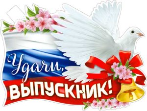 Плакат фигурный Удачи выпускник P2V-126