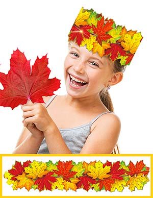 Венок из осенних листьев 408-05-M