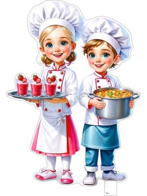 Плакат фигурный Поварята P2V-347