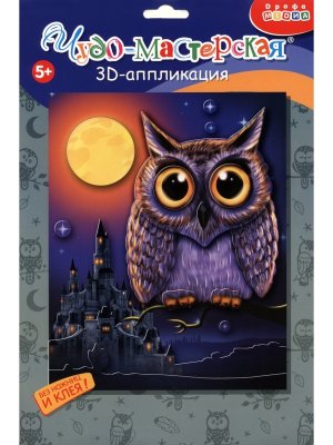3D аппликация Сова