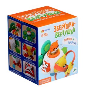 Развивающая бизи игрушка Зверушка вертушка 10181752