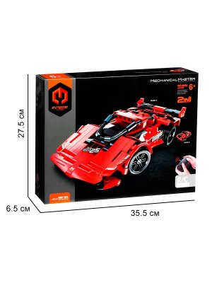 Конструктор р/у Красная машина 2 варианта сборки 351 дет 7882840
