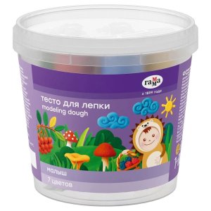 Тесто для лепки 7цв*30г Малыш пластиковый стакан 281025_07