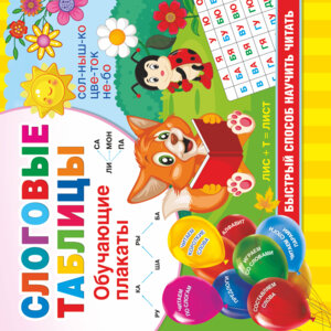 Слоговые таблицы Быстрый способ научить читать